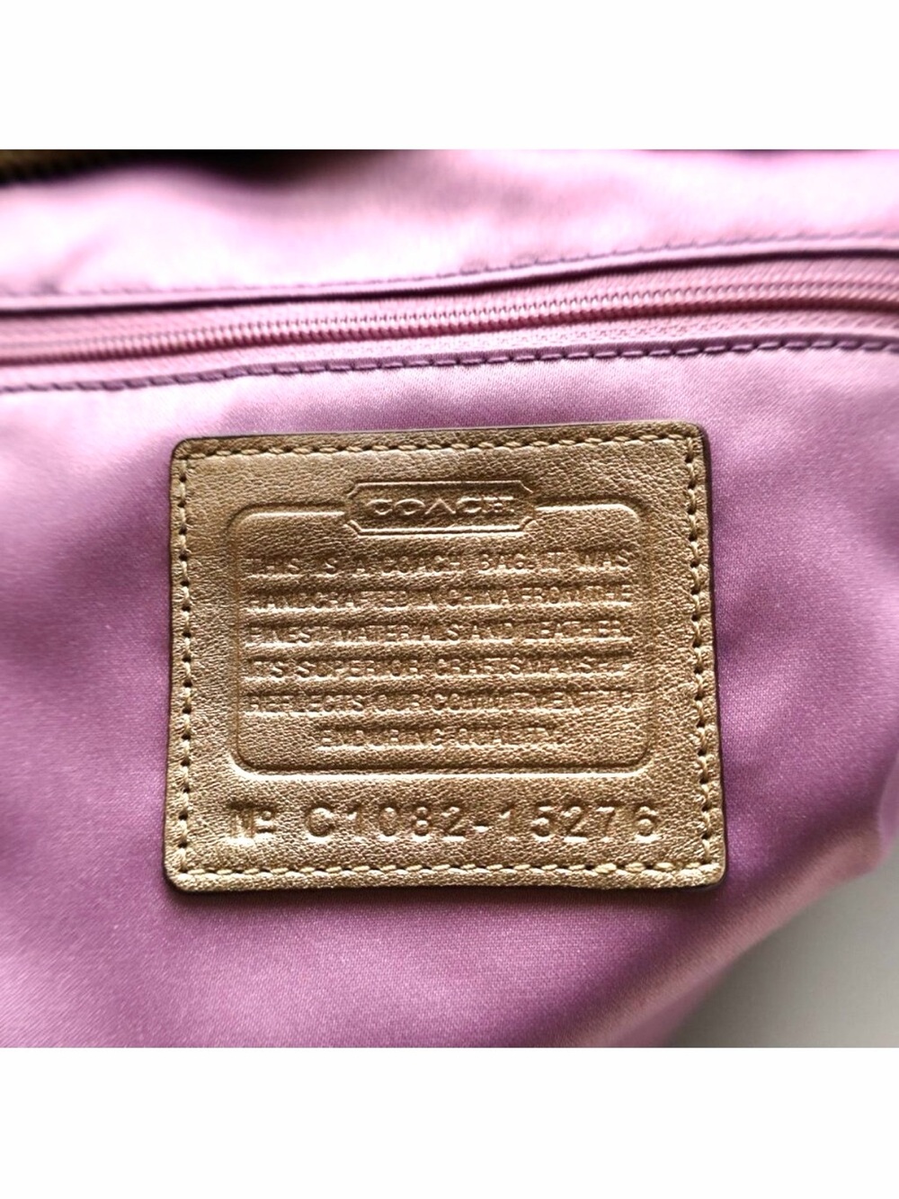 Coach Alex Metallic Gold Studded satchel crossbody Bag rare 2 original hangtags - Picture 12 of 13